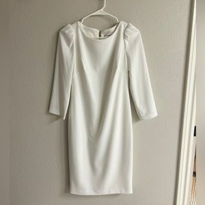 CALVIN KLEIN Women’s Ivory Knee Length Formal Sheath Dress Size 4